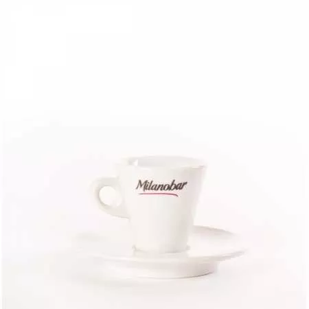 Чашка кофейная с блюдцем для эспрессо Milanobar, 70 мл