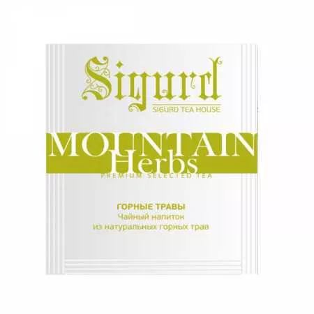 Чай Sigurd в пакетах на чашку MOUNTAIN HERBS, травяной, 150*2 г