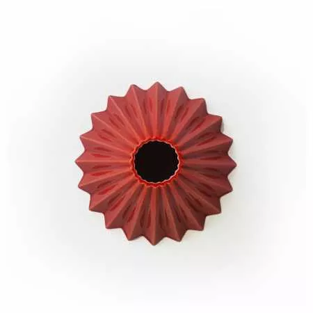 Воронка керамическая AnyBar Оригами, 3-4 чашки, красная
