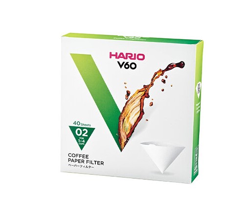 Фильтры Hario V60 бумажные, картонная коробка, VCF-02-40W,40 шт