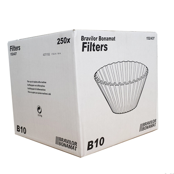 Бумажные фильтры чашка для кофемашины В10 (250 шт)