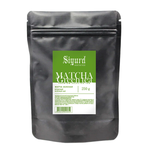 Чай Sigurd порошковый Matcha Blue «Матча Зеленая» (анчан), 250г (замок zip-lock)