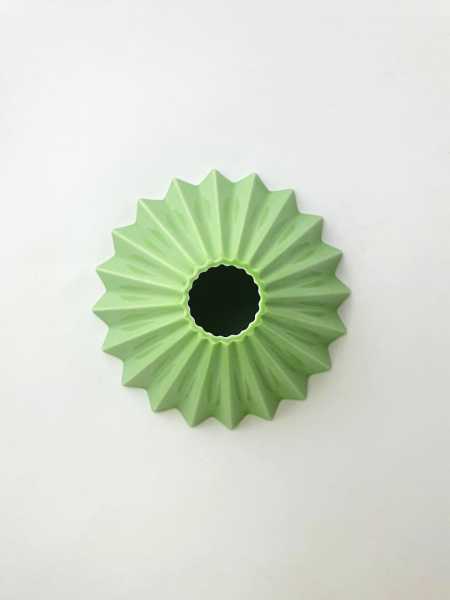 Воронка керамическая Оригами, 3-4 чашки, зеленая