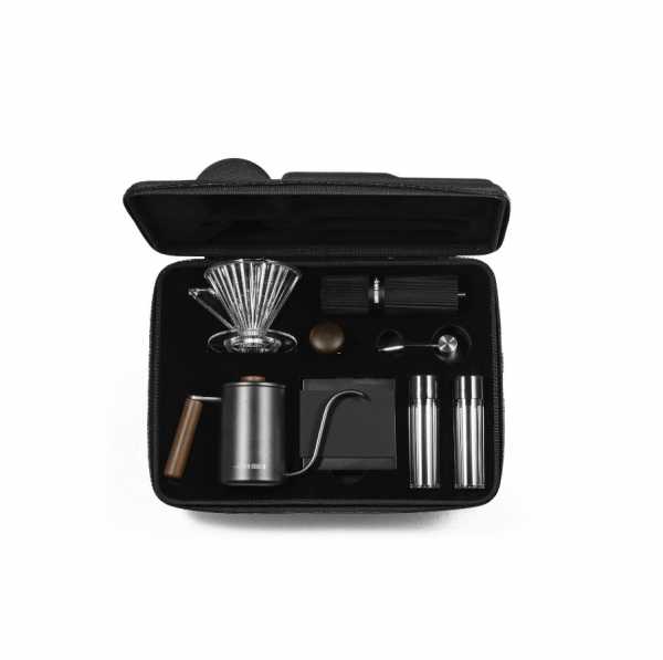 Подарочный набор для заваривания кофе MHW-3BOMBER Pour-Over Set, 8 предметов, черный