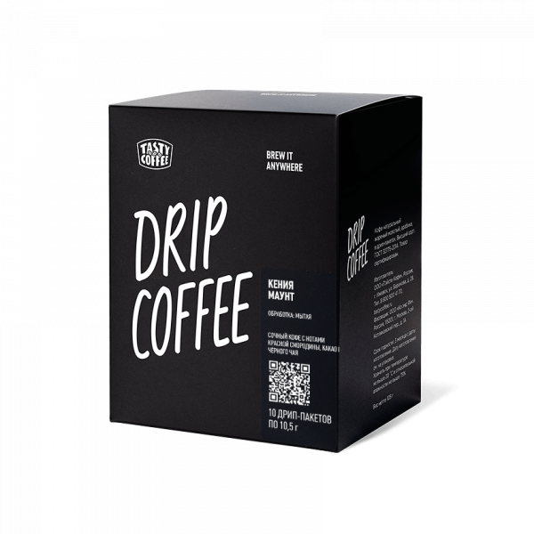Кофе в дрип-пакете Tasty Coffee Кения Маунт, 1шт