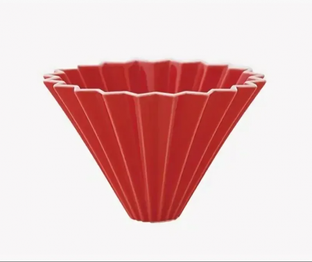 Воронка керамическая Origami Rise, на 3-4 чашки, красная