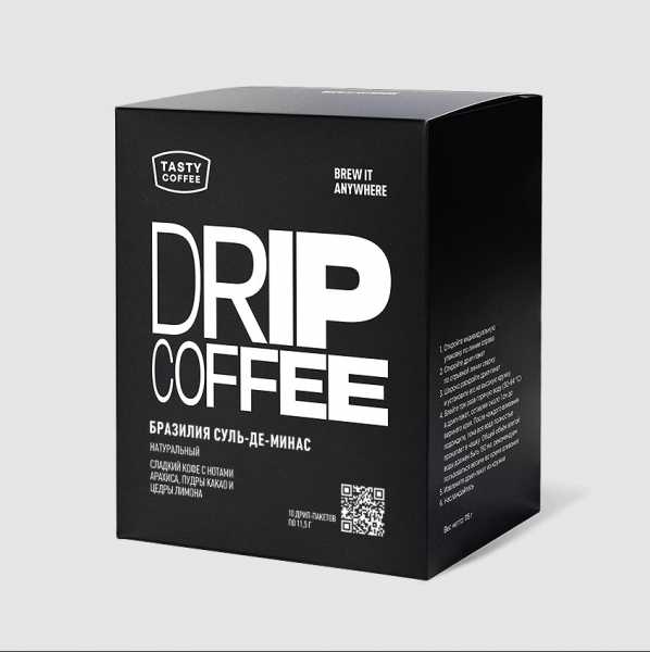 Кофе в дрип-пакете Tasty Coffee Бразилия Суль-де-Минас, 1шт