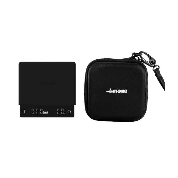 Весы с таймером MHW-3BOMBER Cube 3.0 Micro для приготовления кофе капельным методом, 2000 г, черный