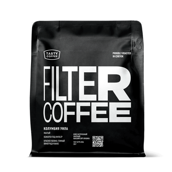 Кофе в зёрнах Tasty Coffee Колумбия Уила - купить в Петербурге - Эльканто