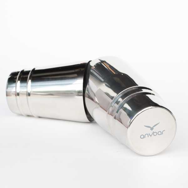 Шейкер AnyBar Yokai Saturn Boston  Tin & Half Tin, 18-28 oz, серебро