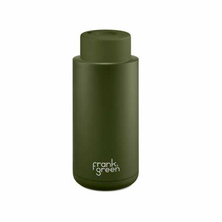 Термобутылка Frank Green Ceramic reusable cup, 1000 мл (34oz), хаки