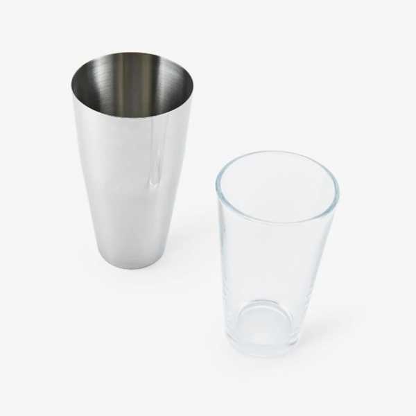 Шейкер AnyBar Yokai Boston MG Tin & Half Tin, 18-28 oz, металл-стекло, серебро
