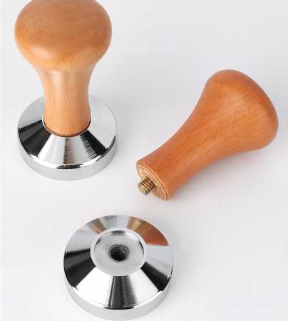Темпер AnyBar Classic D58, с деревянной ручкой, темный бук