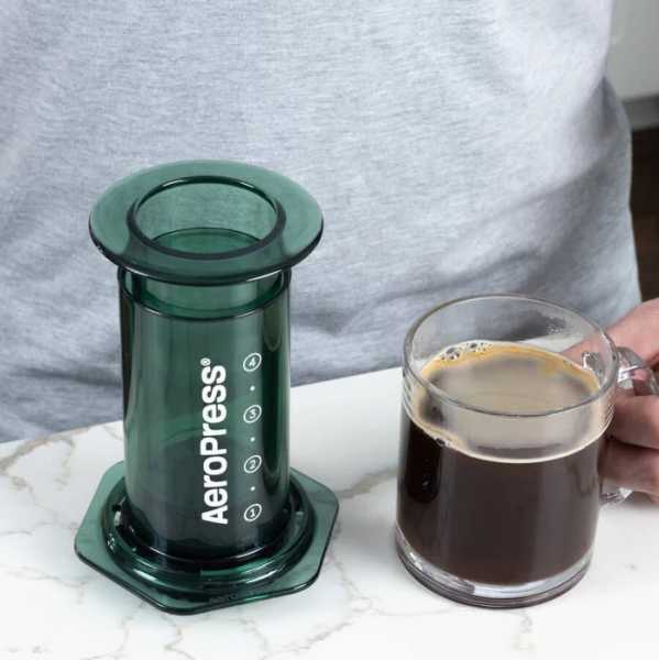 AeroPress Clear Green, аэропресс для кофе, зеленый