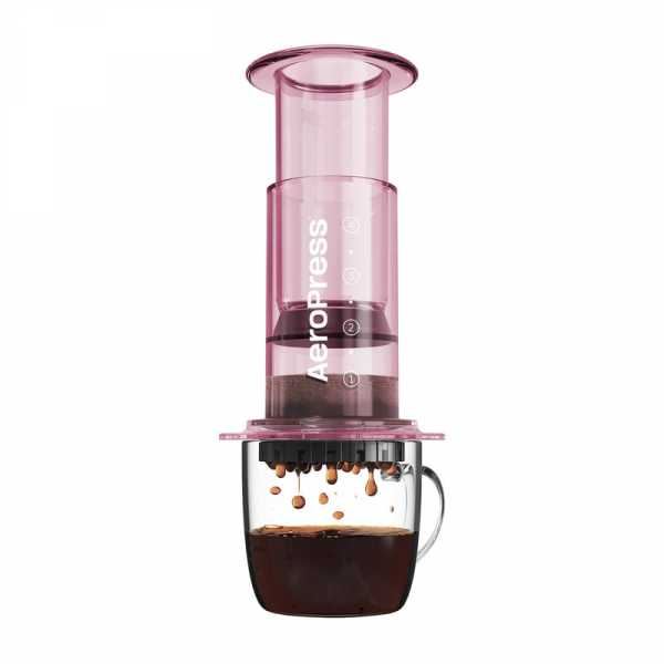 AeroPress Clear Pink, аэропресс для кофе, розовый