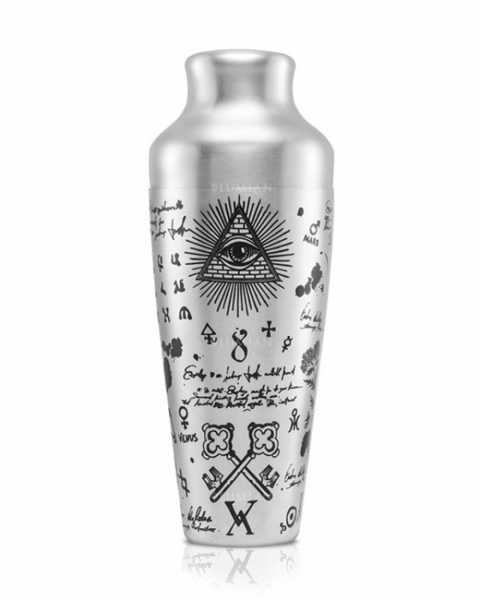 Шейкер Lumian Chrono Alchemy, 550 мл, серебро с гравировкой