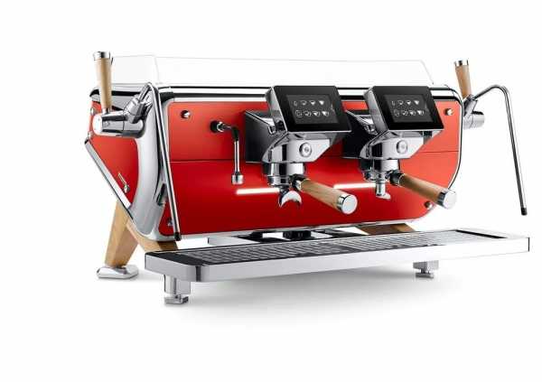 Astoria Storm  SAE/2, двухгрупповая автоматическая кофемашина, 380V, красный/хром