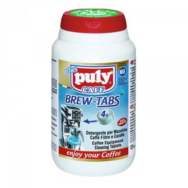 Чистящее средство для фильтр-кофемашин Puly Brew Tabs, 120 таблеток по 4 гр.