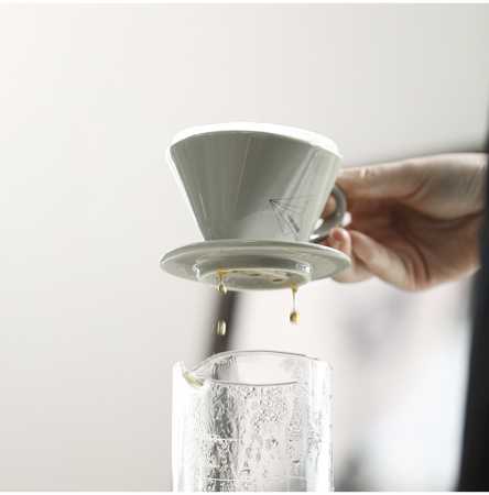 Воронка керамическая для приготовления кофе MHW-3BOMBER Sector, натуральный белый