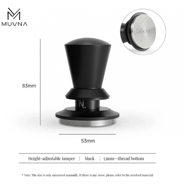 Темпер Muvna Infinitely Adjustable Knob D53, черный, резьба
