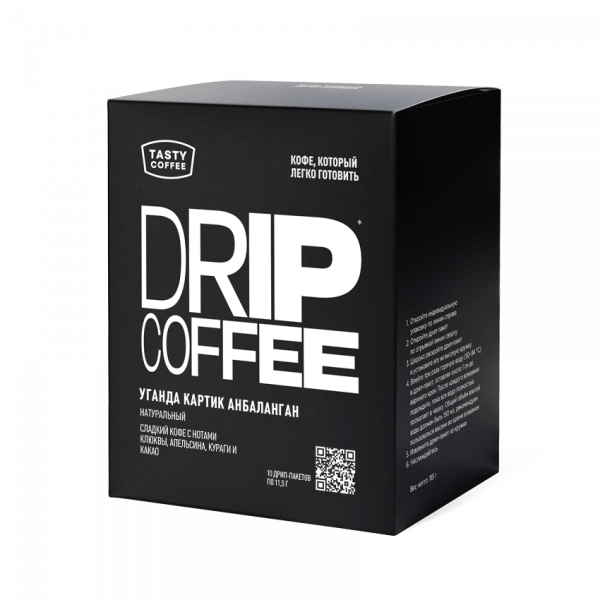 Кофе в дрип-пакете Tasty Coffee Уганда Картик Анбалаган, 1шт