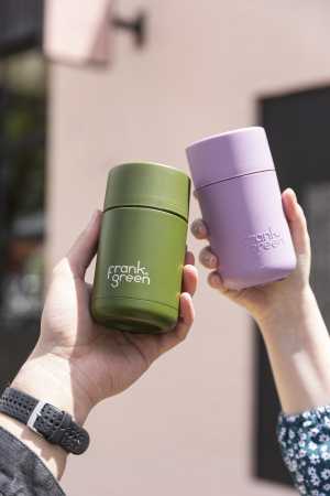 Термокружка Frank Green Ceramic reusable cup, 295 мл (10oz), хаки