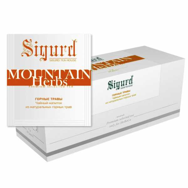 Чай Sigurd в пакетах на чашку MOUNTAIN HERBS, травяной, 30*2 г