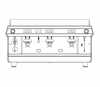 Astoria Tanya SAE/3, трехгрупповая автоматическая кофемашина, 380V, черный 