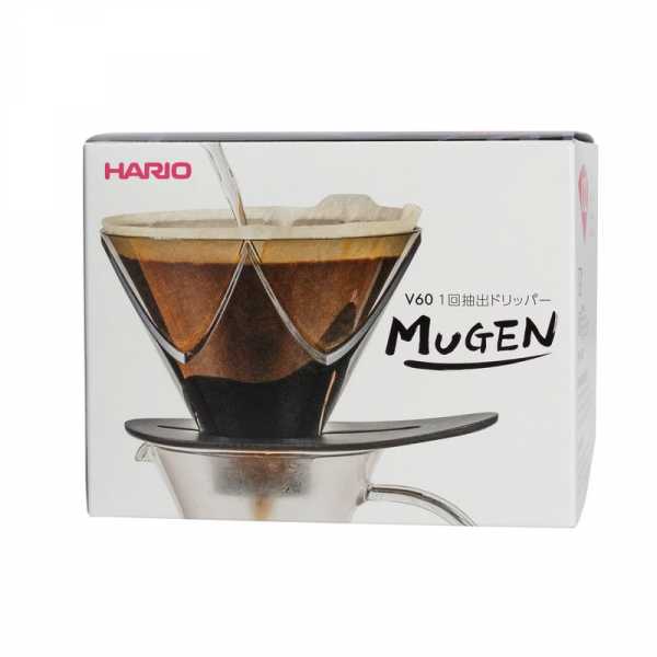 Воронка пластиковая для заваривания кофе Hario Mugen 02, черная