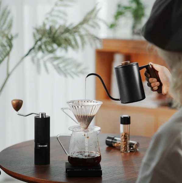 Подарочный набор для заваривания кофе MHW-3BOMBER Pour-Over Set, 8 предметов, черный