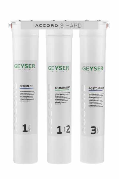 Быстросъемный фильтр Гейзер Accord 3 Hard (для жесткой воды) 