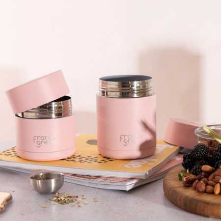 Термокружка Franksters Frank Green Ceramic reusable cup, 475 мл (16oz), светло-розовый с рисунком
