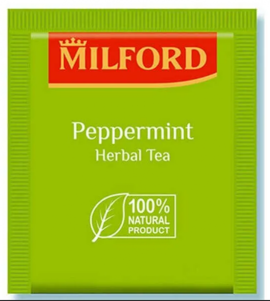 Чай MILFORD в пакетах на чашку Peppermint, травяной, 200×1,50 г