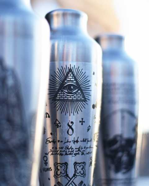 Шейкер Lumian Chrono Alchemy, 550 мл, серебро с гравировкой