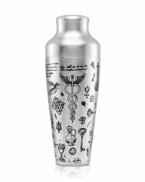 Шейкер Lumian Chrono Alchemy, 550 мл, серебро с гравировкой