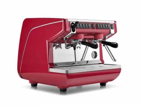 Nuova Simonelli Appia Life Compact, 2-гр автоматическая кофемашина, высокая группа, красный
