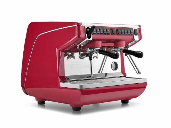 Nuova Simonelli Appia Life Compact, 2-группная автоматическая кофемашина, высокая группа, красный