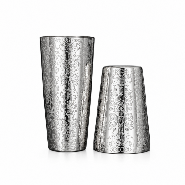 Шейкер AnyBar Yokai Boston Elf, 18-28 oz, серебро с гравировкой