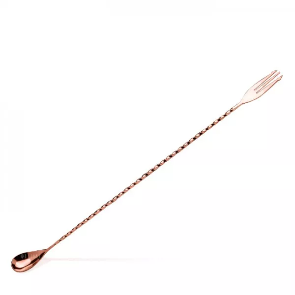 Барная ложка Lumian Trident fork, 40 см, медь