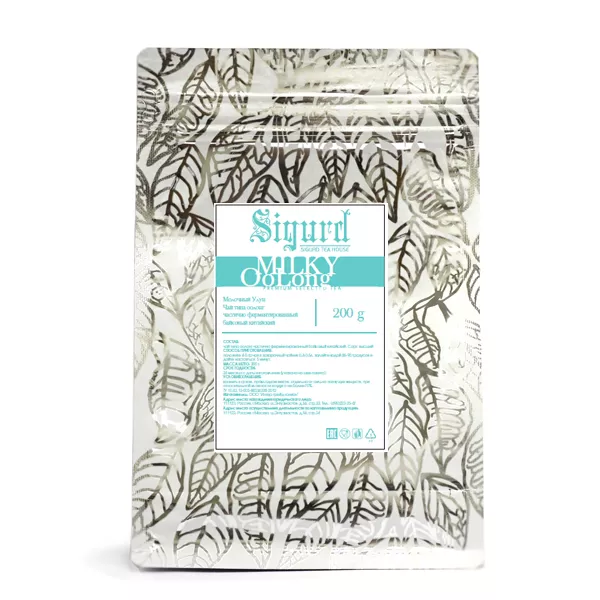 Чай Sigurd рассыпной MILKY OOLONG, зеленый, 200 г (замок zip-lock)