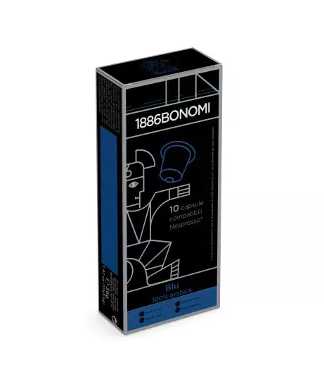 Кофе в капсулах для к/м Nespresso Bonomi Blu, 1 упаковка 10 шт. по 5.2 гр.