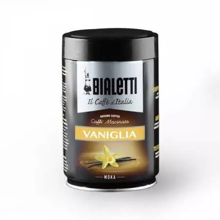 Кофе молотый Bialetti  VANIGLIA, ванильный аромат, 50% арабики /50% робусты, 250 г, жестяная банка