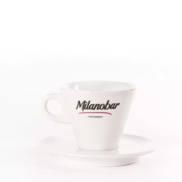 Чашка кофейная с блюдцем для американо Milanobar, 180 мл