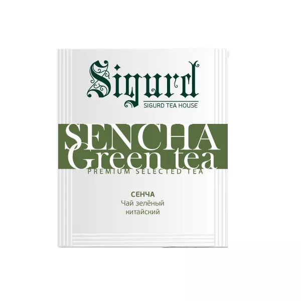 Чай Sigurd в пакетах на чашку SENCHA, зеленый, 150*2 г
