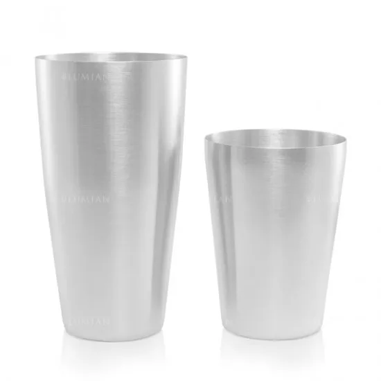 Шейкер Lumian Yokai Boston Tin & Half Tin, 18-28 oz, матовое серебро