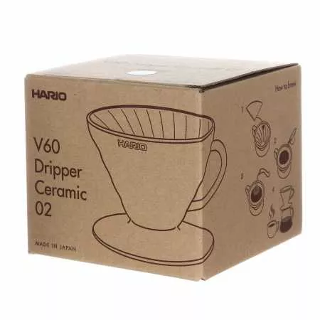 Воронка керамическая для приготовления кофе HARIO V60-02, белый