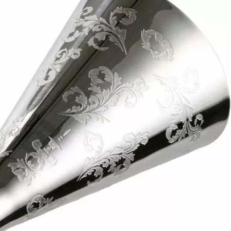Джиггер AnyBar Afrodite Leaf 30/60 мл, серебро с гравировкой