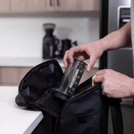 AeroPress Clear Black, аэропресс для кофе, черный
