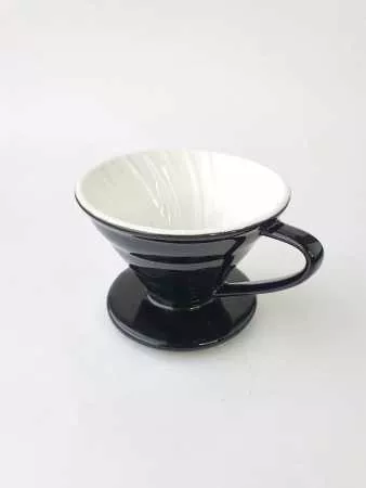 Воронка керамическая AnyBar V60-02, на 3-4 чашки, черная