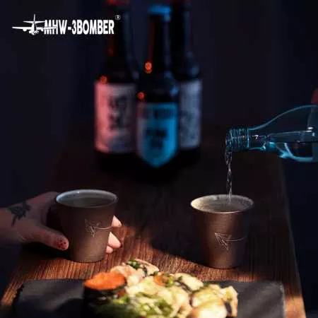 Стакан кофейный MHW-3BOMBER Winter, серый, 120 мл